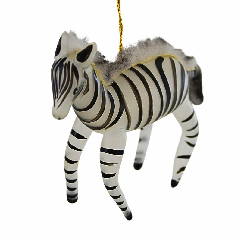 De Carlini Italian Ornaments Miss Zizi Zebra - - SBKGifts.com