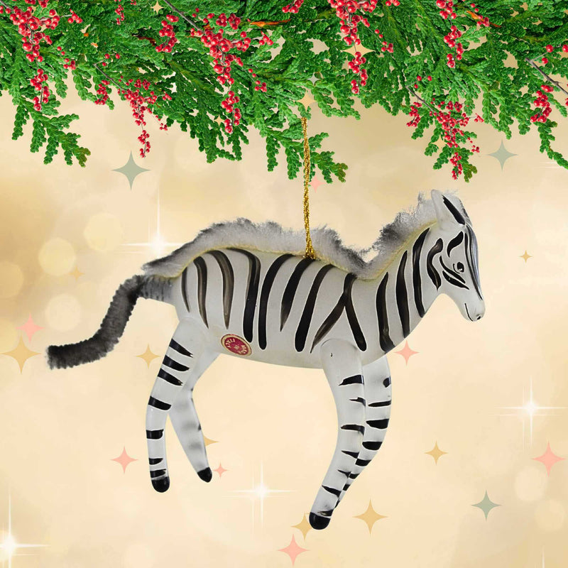De Carlini Italian Ornaments Miss Zizi Zebra - - SBKGifts.com