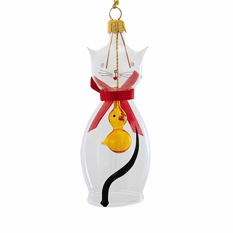 De Carlini Italian Ornaments Little Cat Bell - - SBKGifts.com