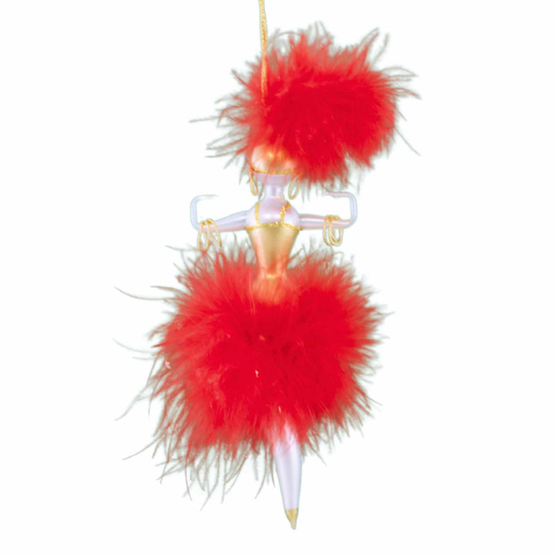 De Carlini Italian Ornaments Sabrina Rose Bijoo Cabaret - - SBKGifts.com