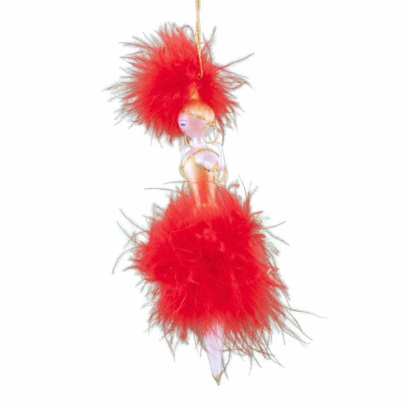 De Carlini Italian Ornaments Sabrina Rose Bijoo Cabaret - - SBKGifts.com
