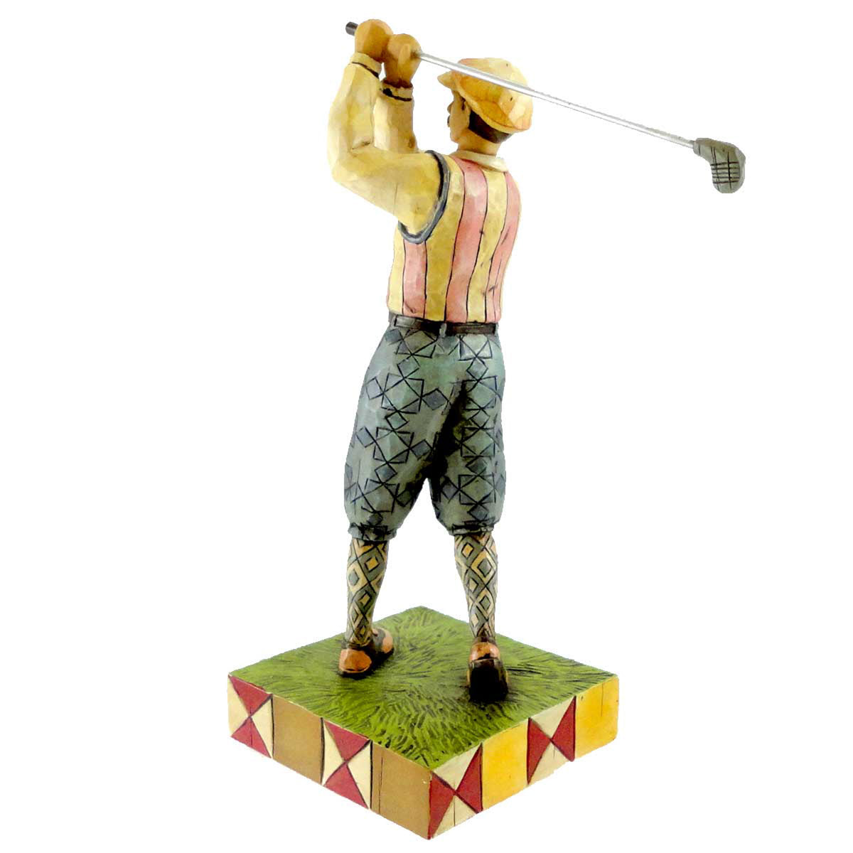 Jim Shore Man Golfer Swinging - - SBKGifts.com