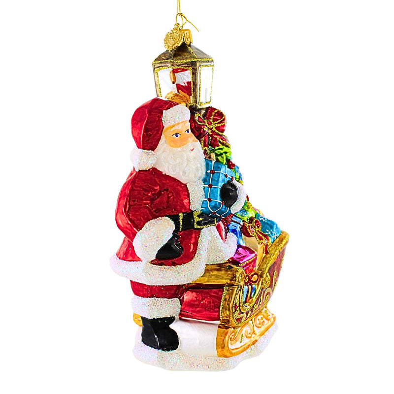 Huras Family Santa With Sleigh & Lantern - - SBKGifts.com
