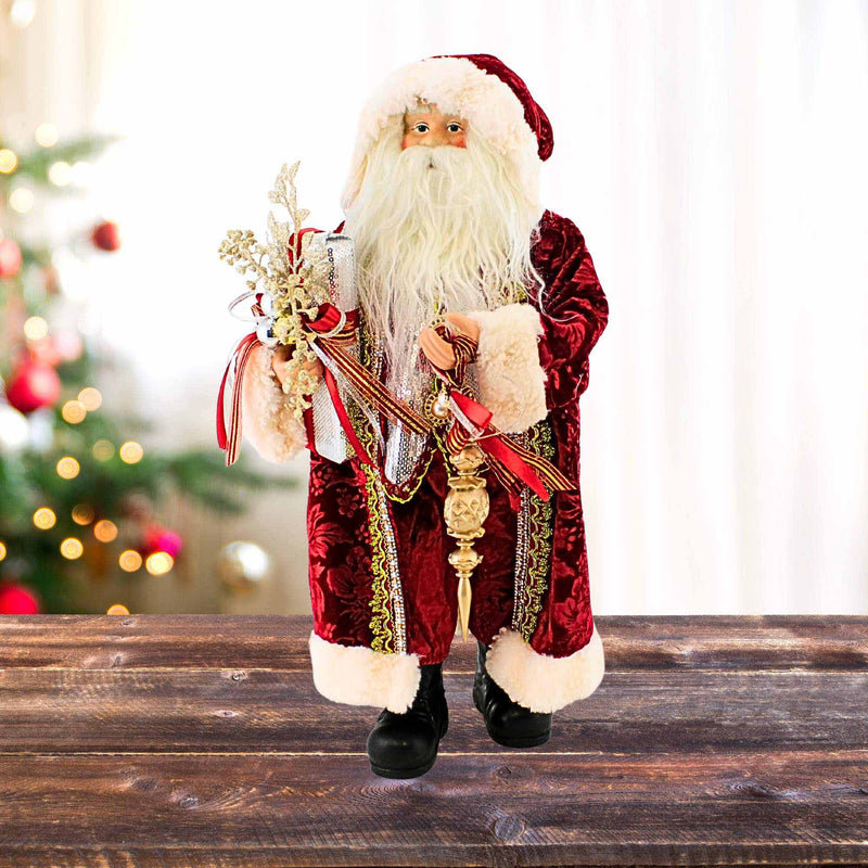 Roman Red Santa With Gold & Silver - - SBKGifts.com