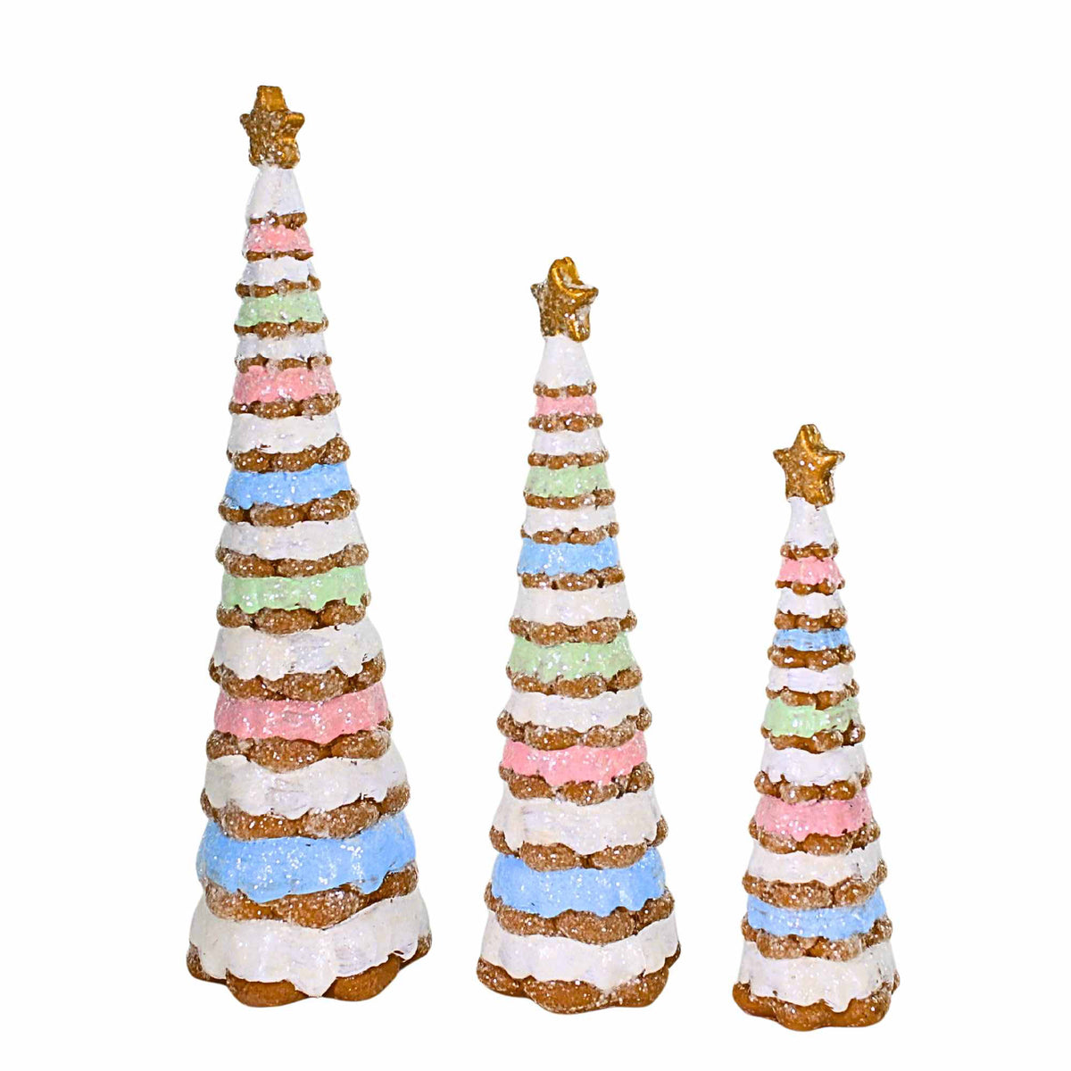 Roman Frosted Gingerbread Tree Set - - SBKGifts.com