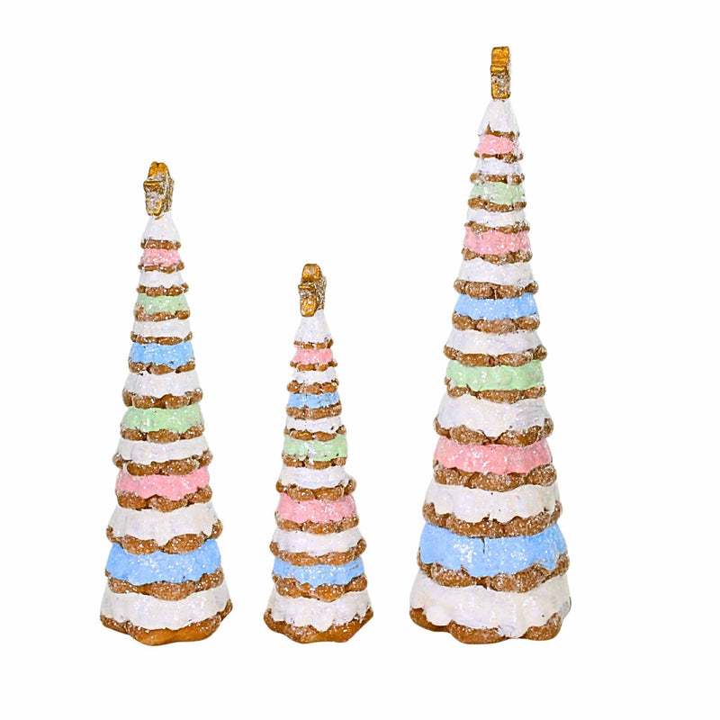 Roman Frosted Gingerbread Tree Set - - SBKGifts.com