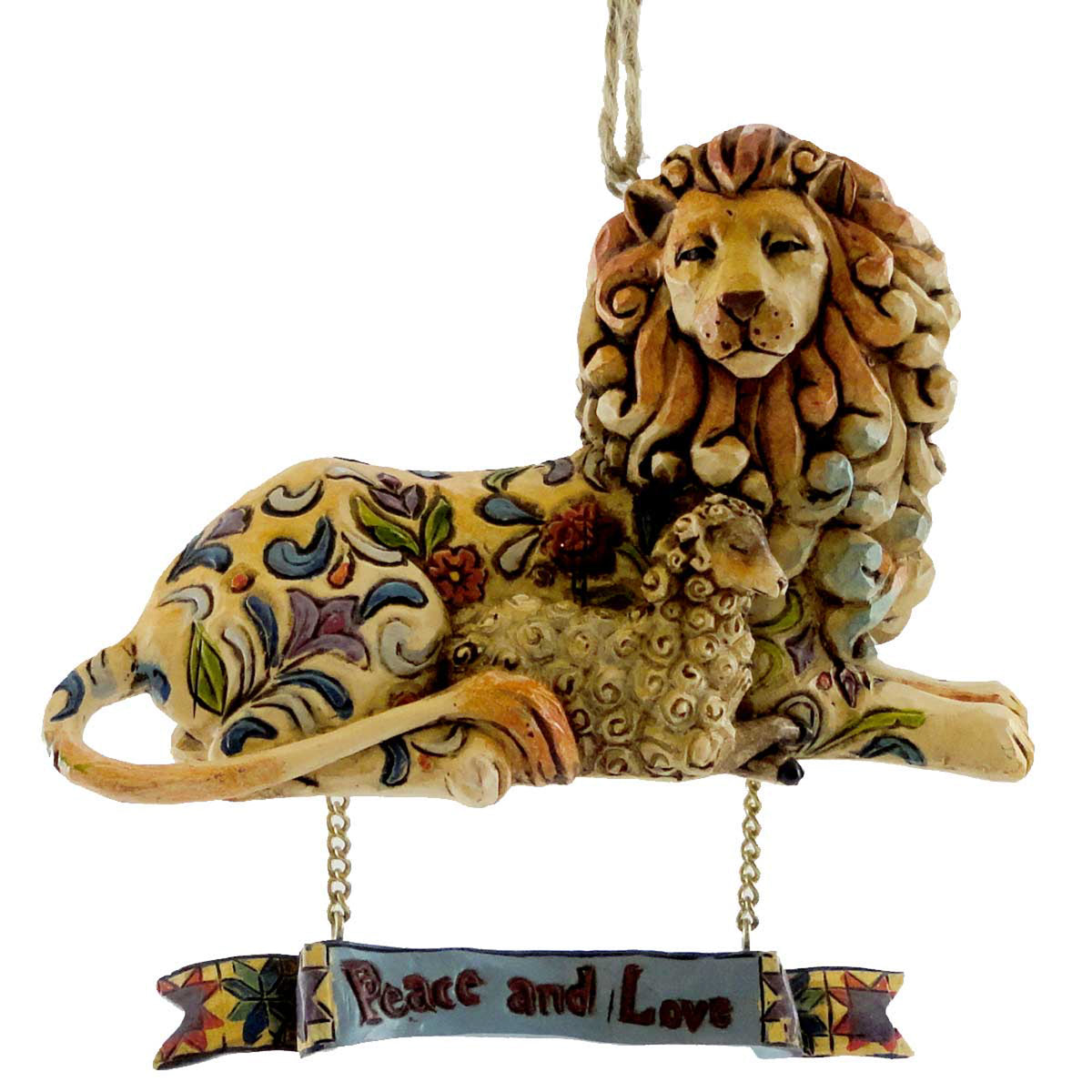 (6504) Lion And Lamb Ornament