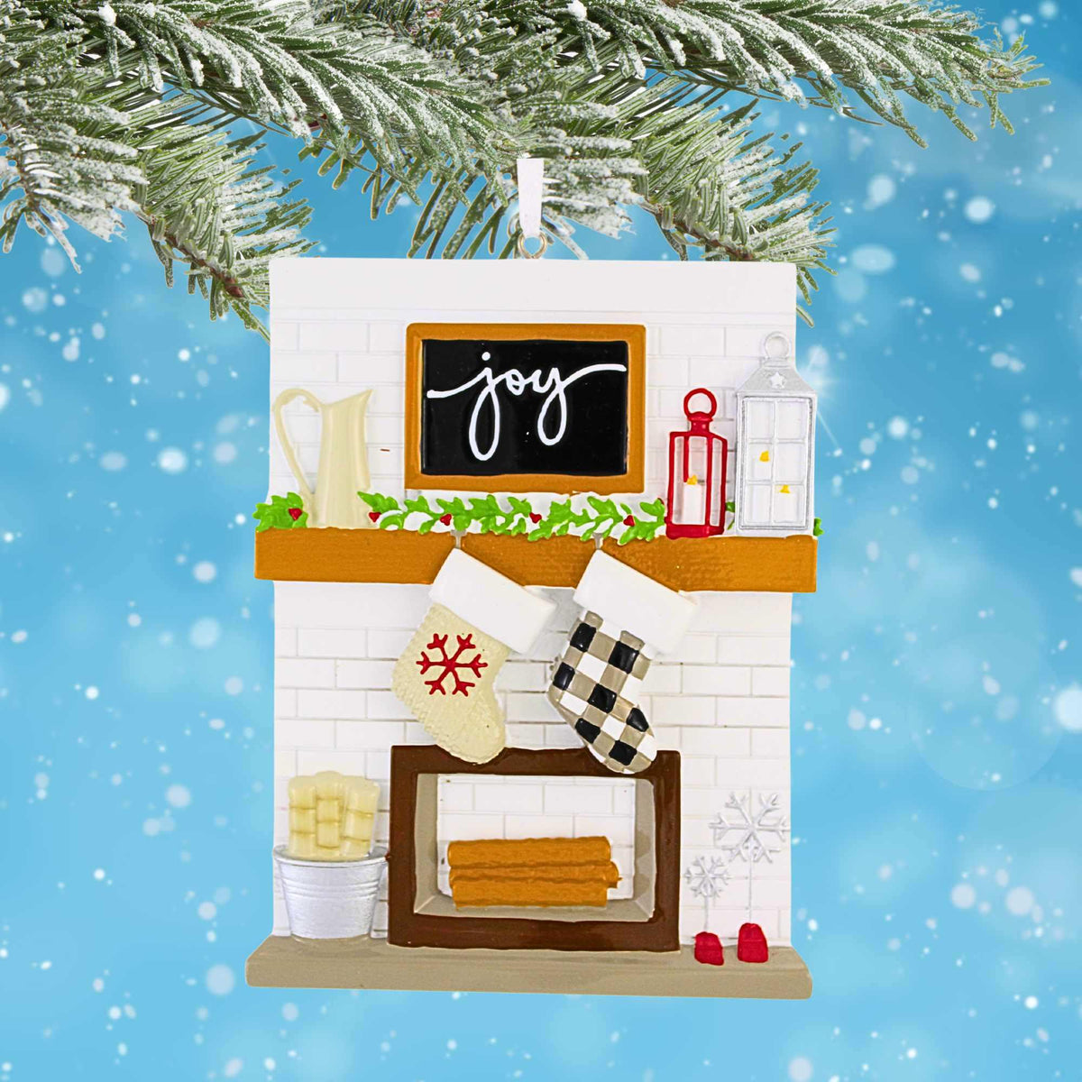 Polarx Fireplace Mantle Family Of 2 - - SBKGifts.com
