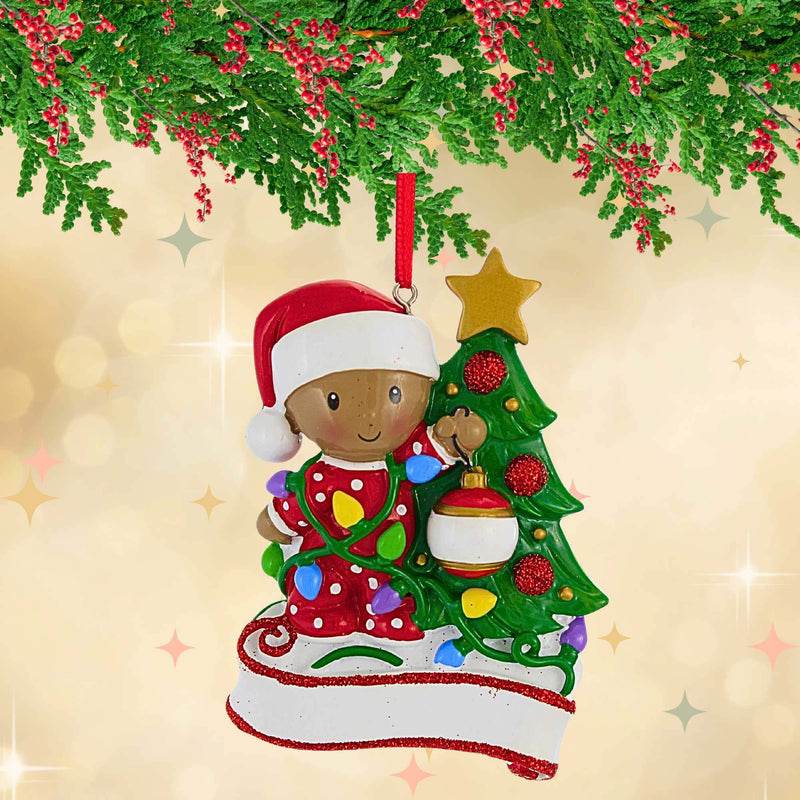 Polarx Baby Decorating A Tree - - SBKGifts.com
