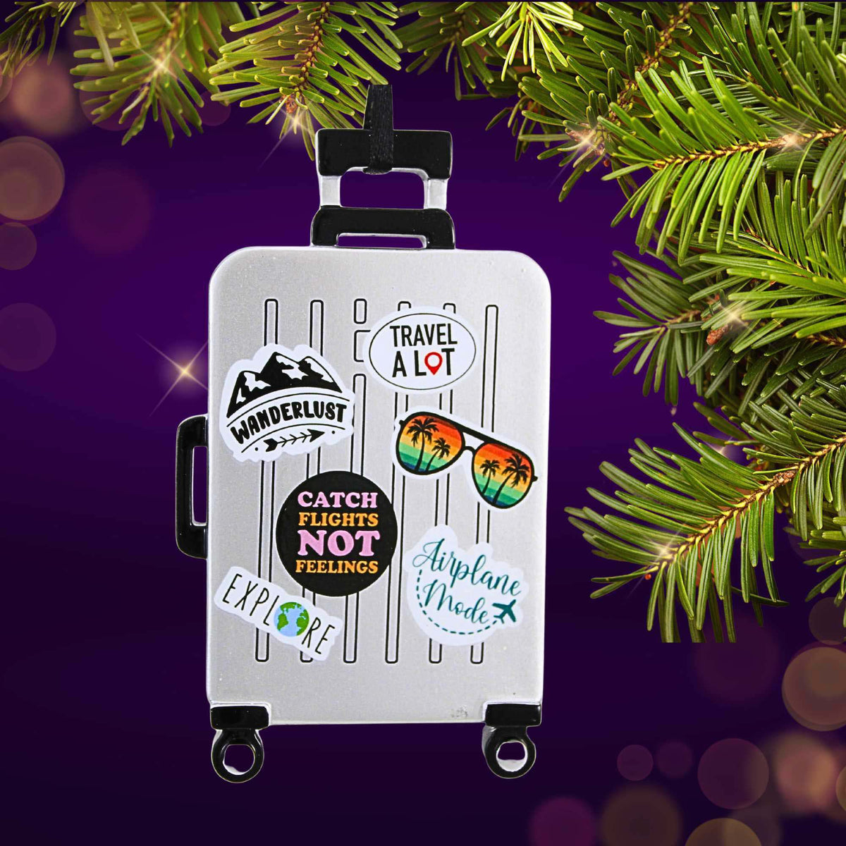 Polarx Silver Rollaway Suitcase - - SBKGifts.com
