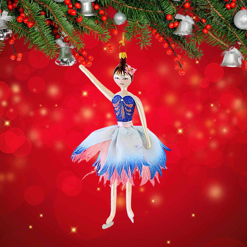 De Carlini Italian Ornaments Blossom On Ice - - SBKGifts.com