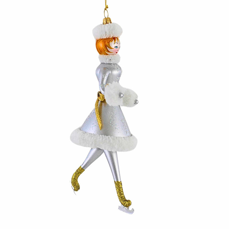 De Carlini Italian Ornaments Moonlight Skate Mandy - - SBKGifts.com