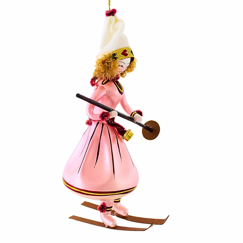De Carlini Italian Ornaments Svetlana On The Slopes - - SBKGifts.com