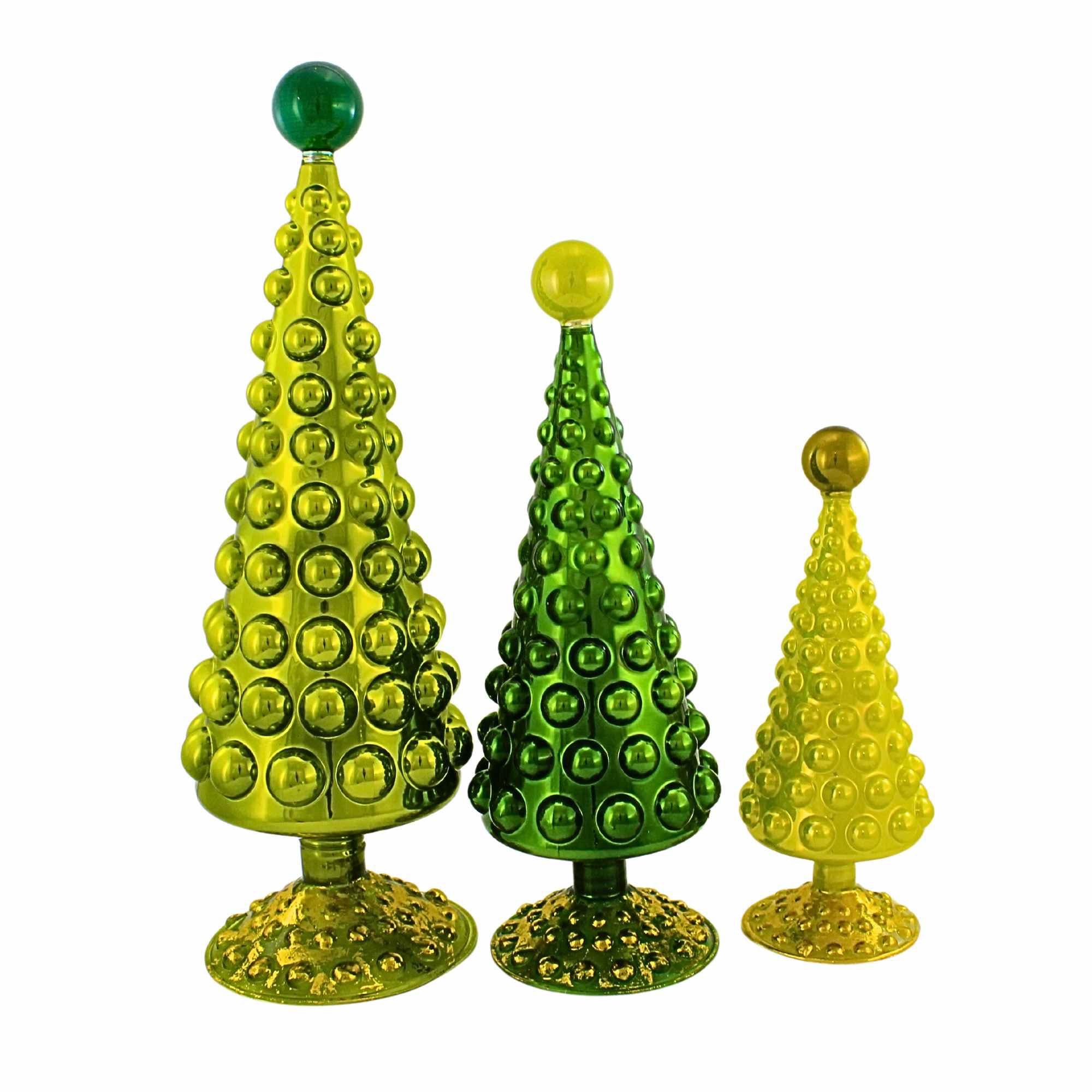 Cody Foster 16.00In Midcentury Modern Hobnail Tree Set, Glass