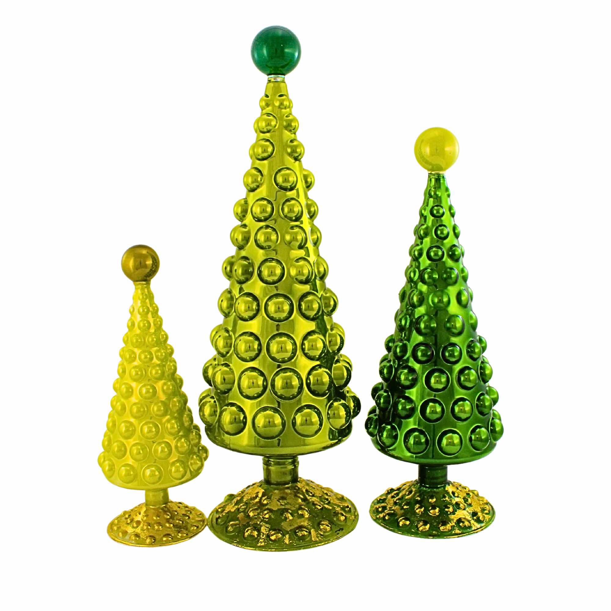 Cody Foster 16.00In Midcentury Modern Hobnail Tree Set, Glass