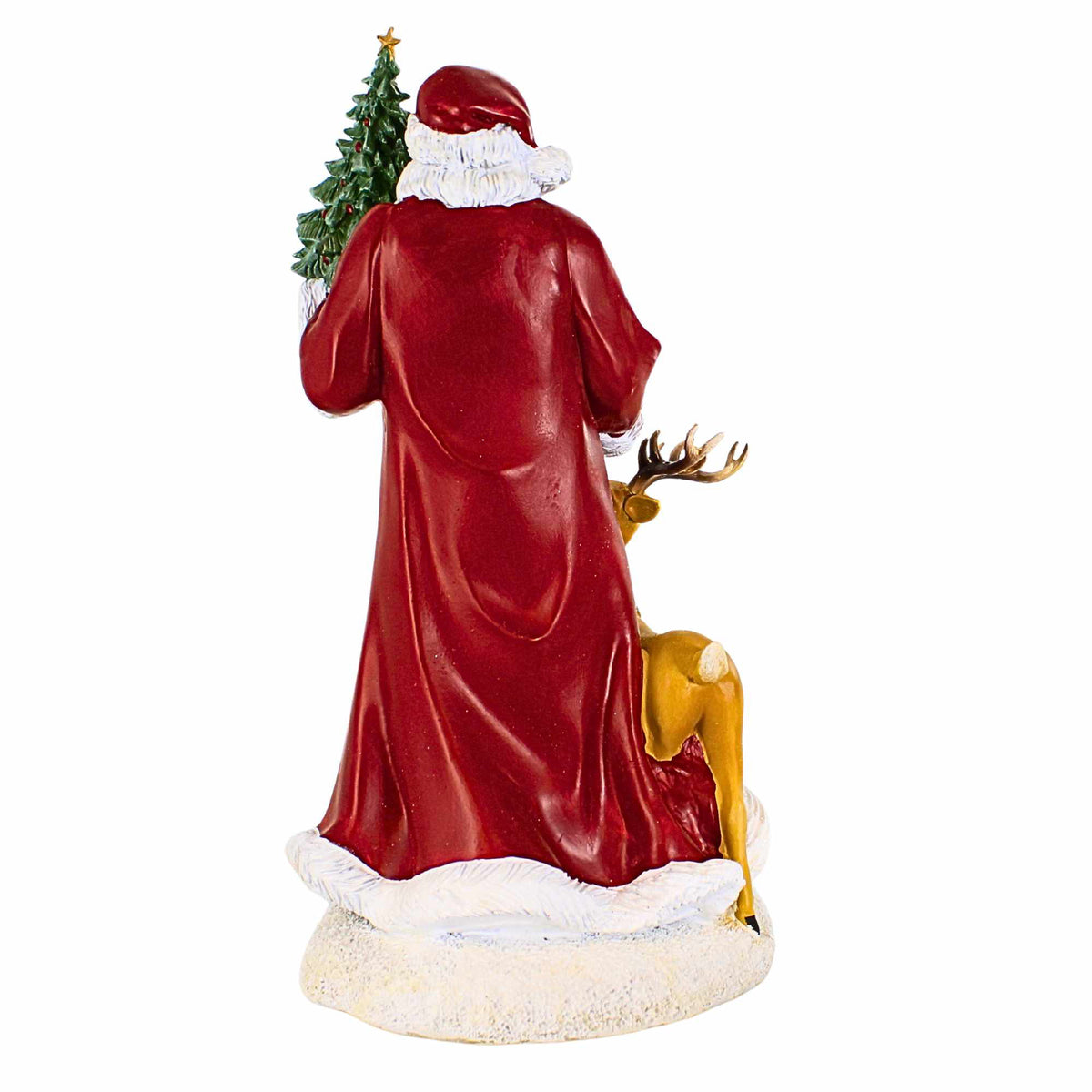 Roman Woodland Santa With Deer And Cardinal Figurine - - SBKGifts.com