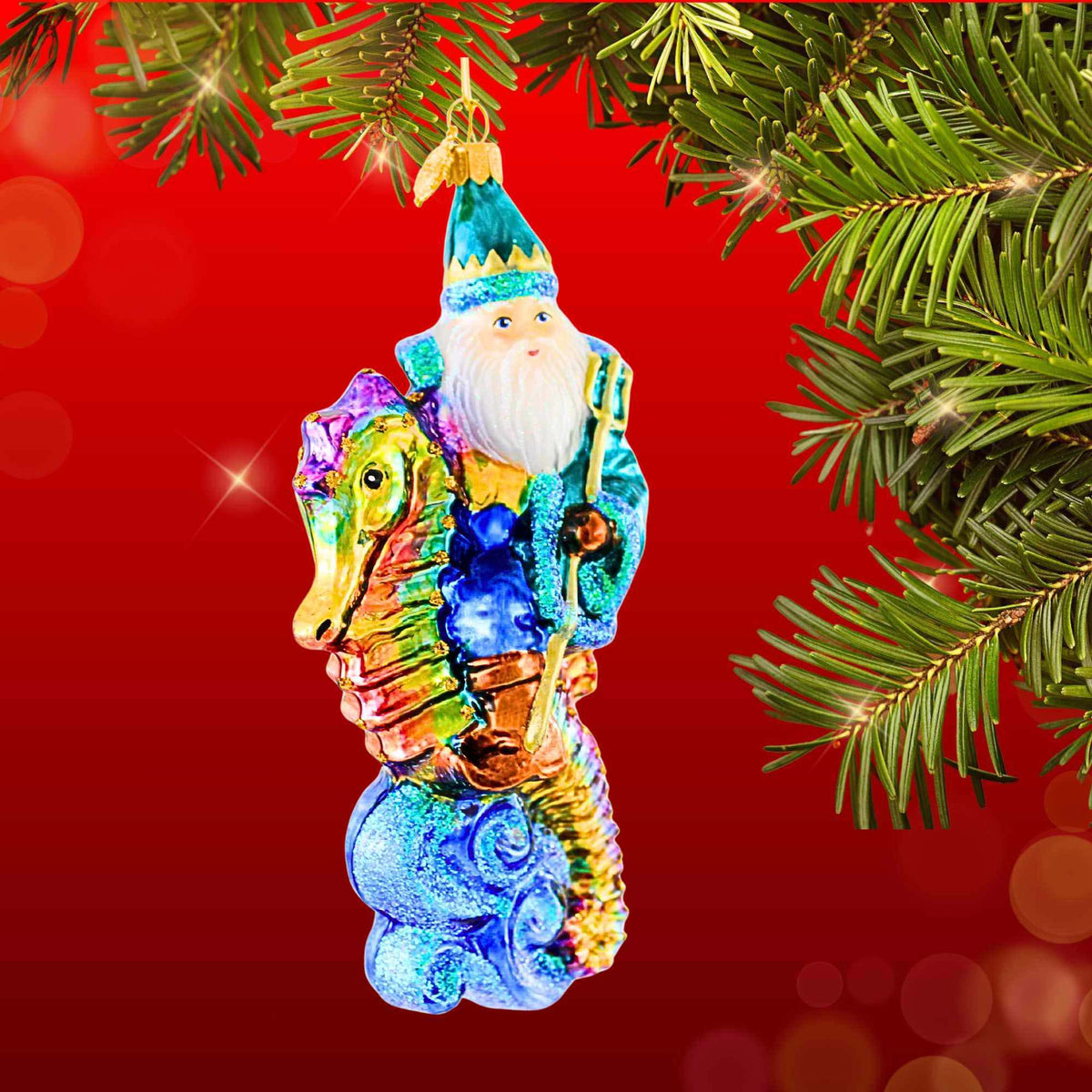Huras Family Santa And His Seahorse - - SBKGifts.com