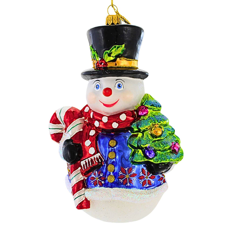 Huras Family Cheerful Snowman From Candy Cane Lane - - SBKGifts.com