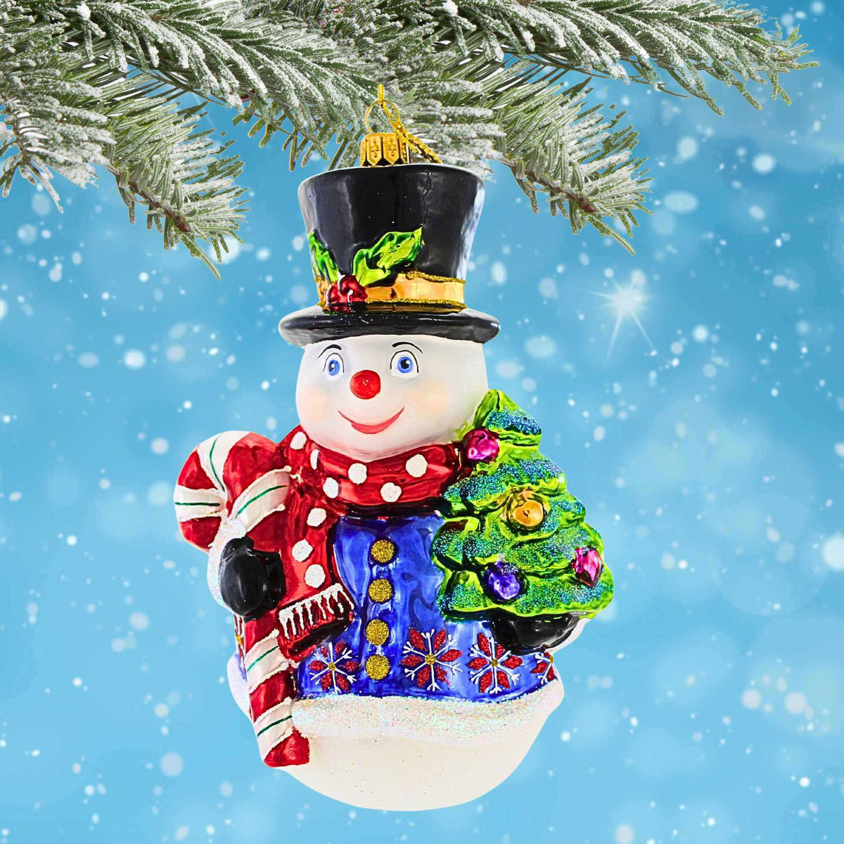 Huras Family Cheerful Snowman From Candy Cane Lane - - SBKGifts.com