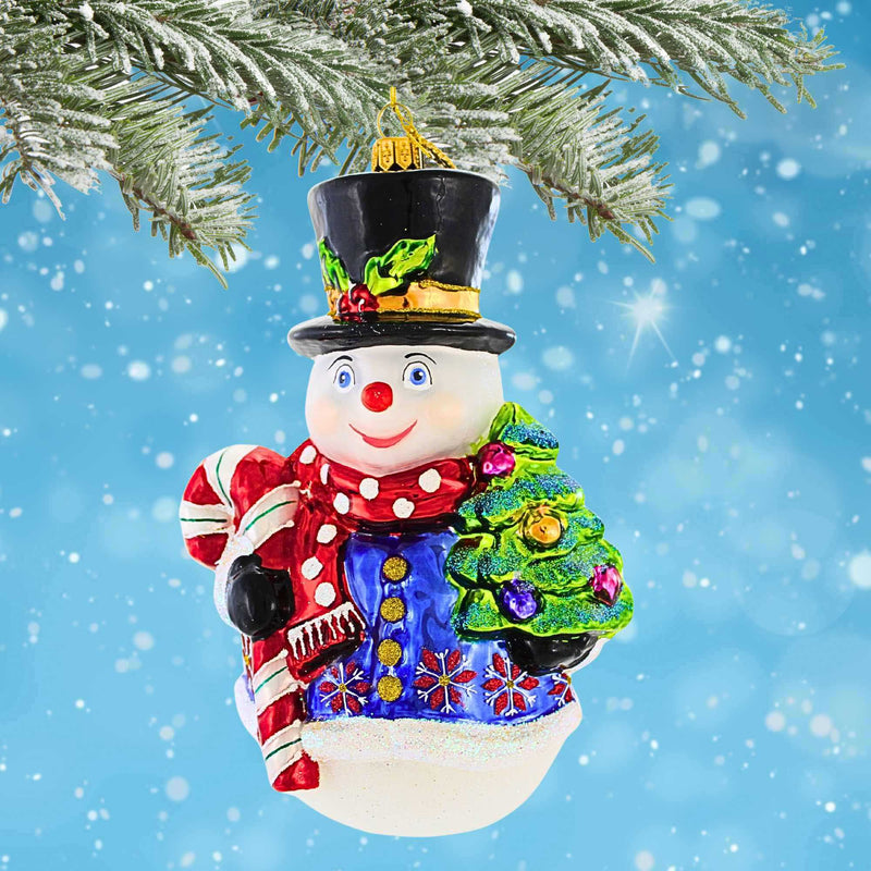 Huras Family Cheerful Snowman From Candy Cane Lane - - SBKGifts.com