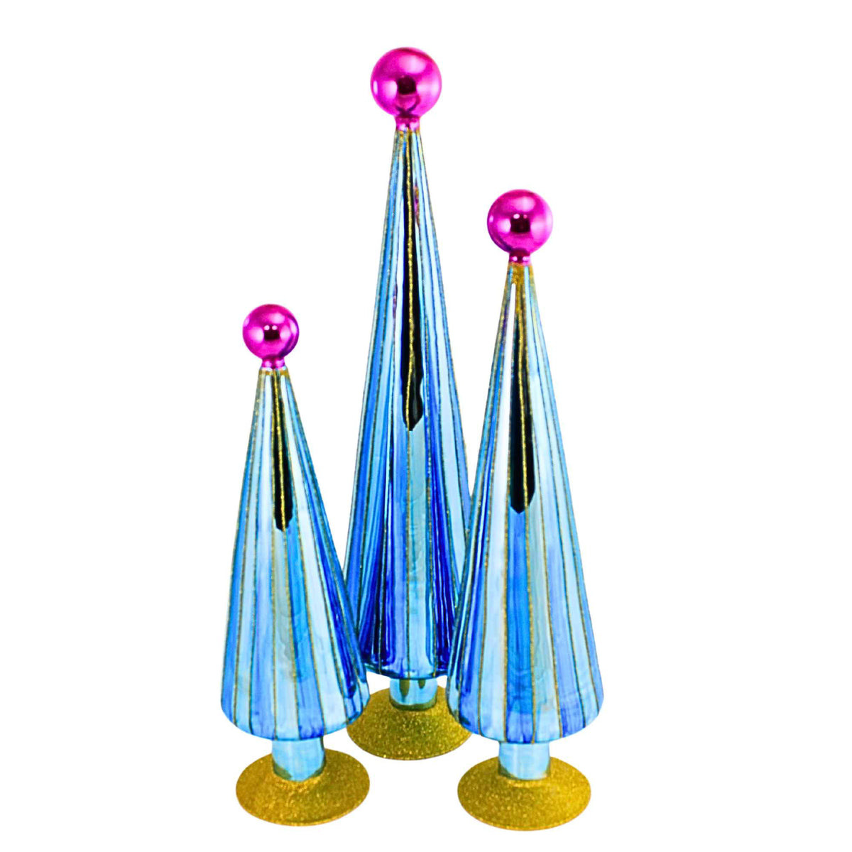 (65138) Carnival Trees Blue/Pink