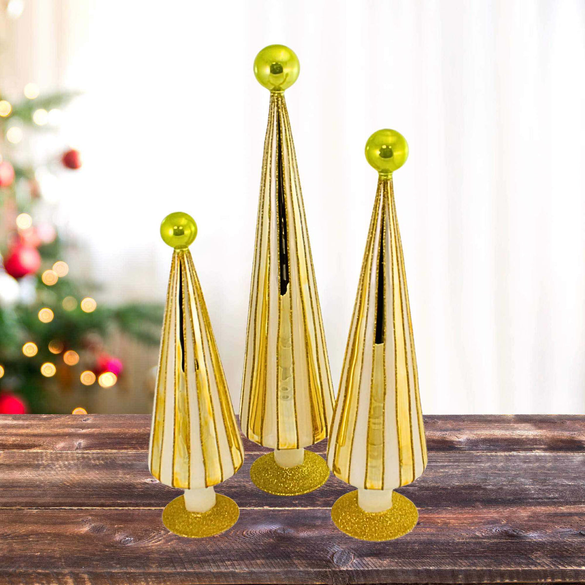 Cody Foster Carnival Trees Gold/Chartreuse - - SBKGifts.com