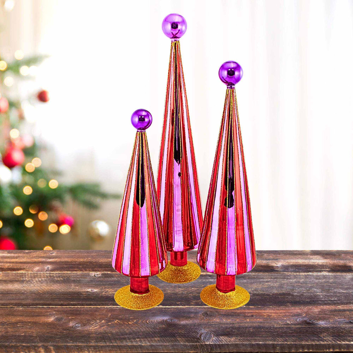 Cody Foster Carnival Trees Pink/Purple/Red - - SBKGifts.com