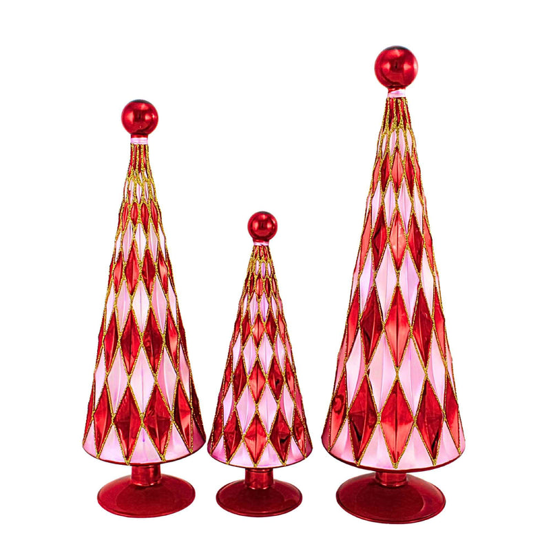 Cody Foster Diamond Trees Red Lilac - - SBKGifts.com