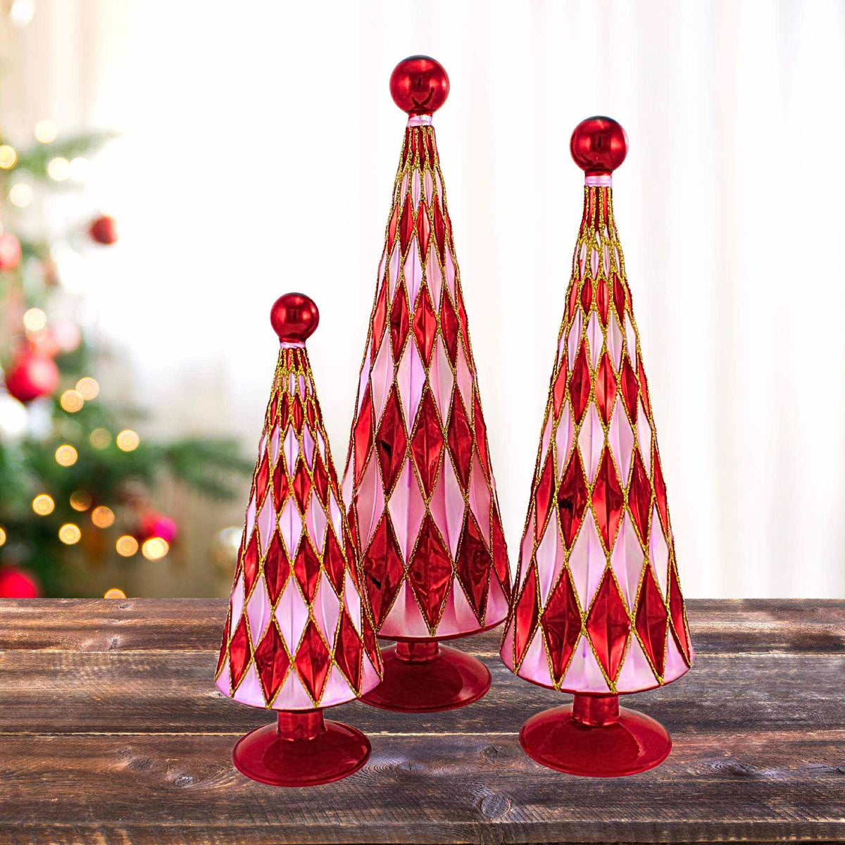 Cody Foster Diamond Trees Red Lilac - - SBKGifts.com