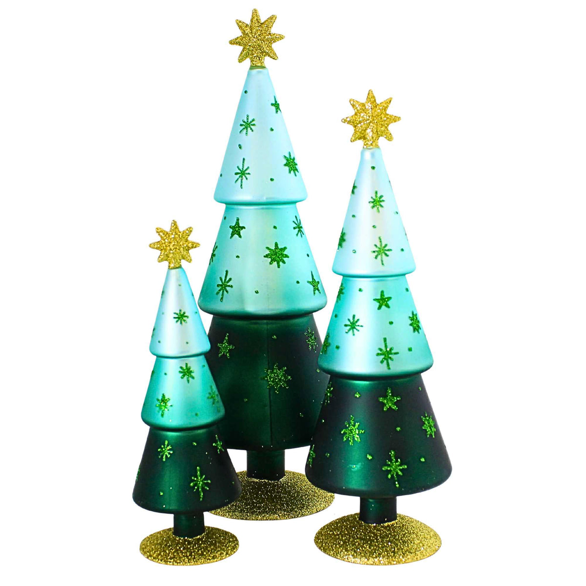 (65146) Festive Alpine Trees Green