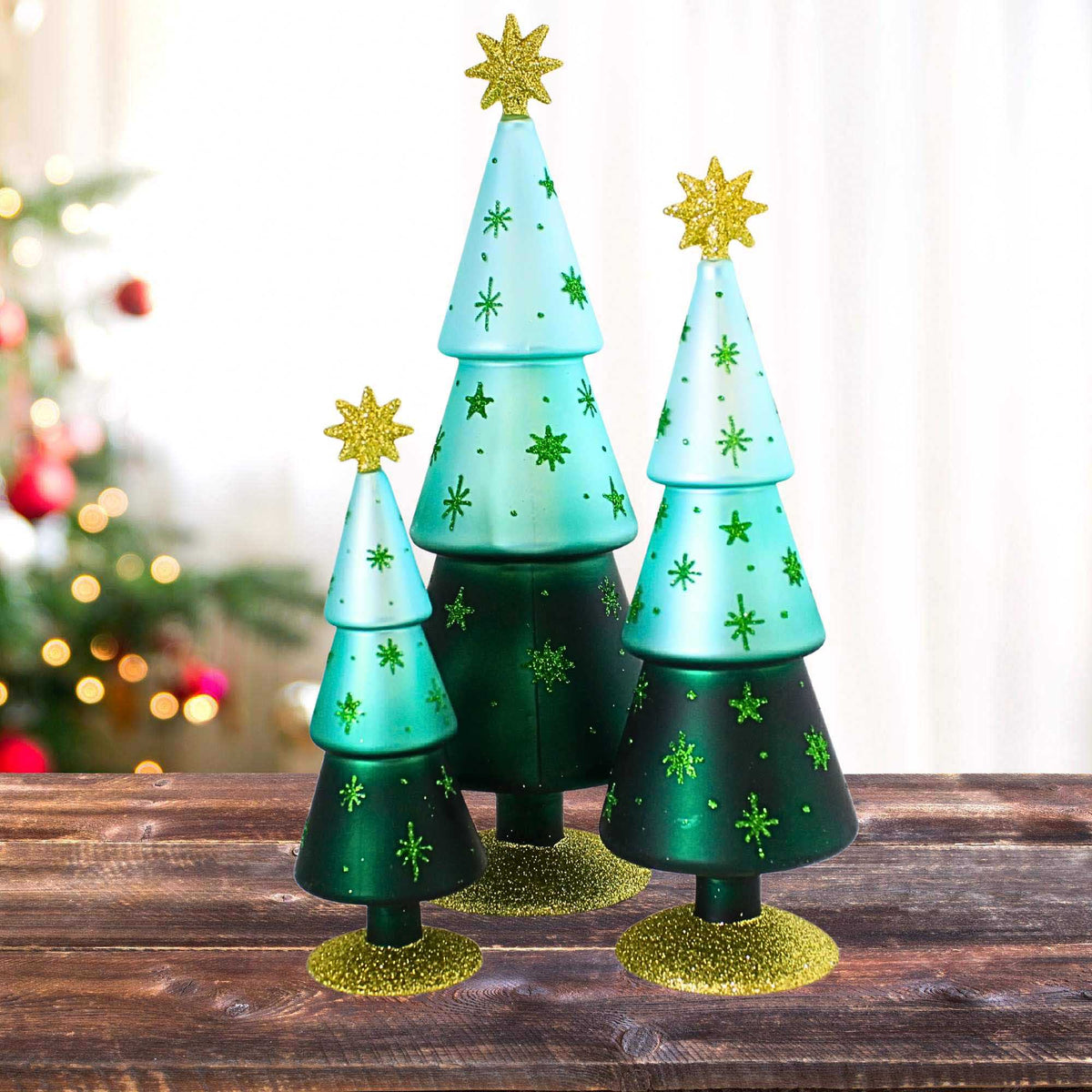 Cody Foster Festive Alpine Trees Green - - SBKGifts.com