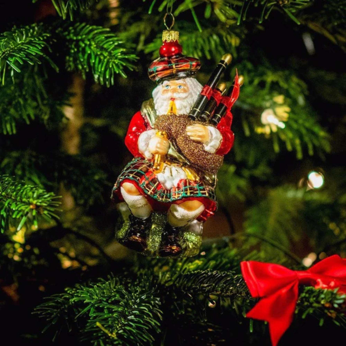 Miss Christmas Scottish Santa With Bagpipe - - SBKGifts.com