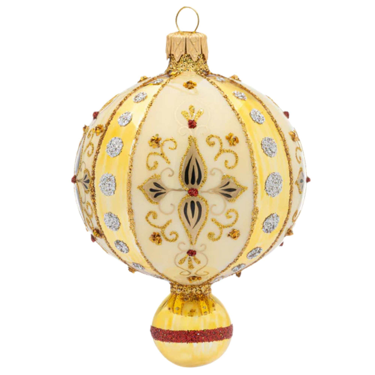 Miss Christmas Chatham Reflector Drop In Striped Gold - - SBKGifts.com