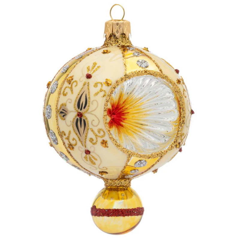 Miss Christmas Chatham Reflector Drop In Striped Gold - - SBKGifts.com