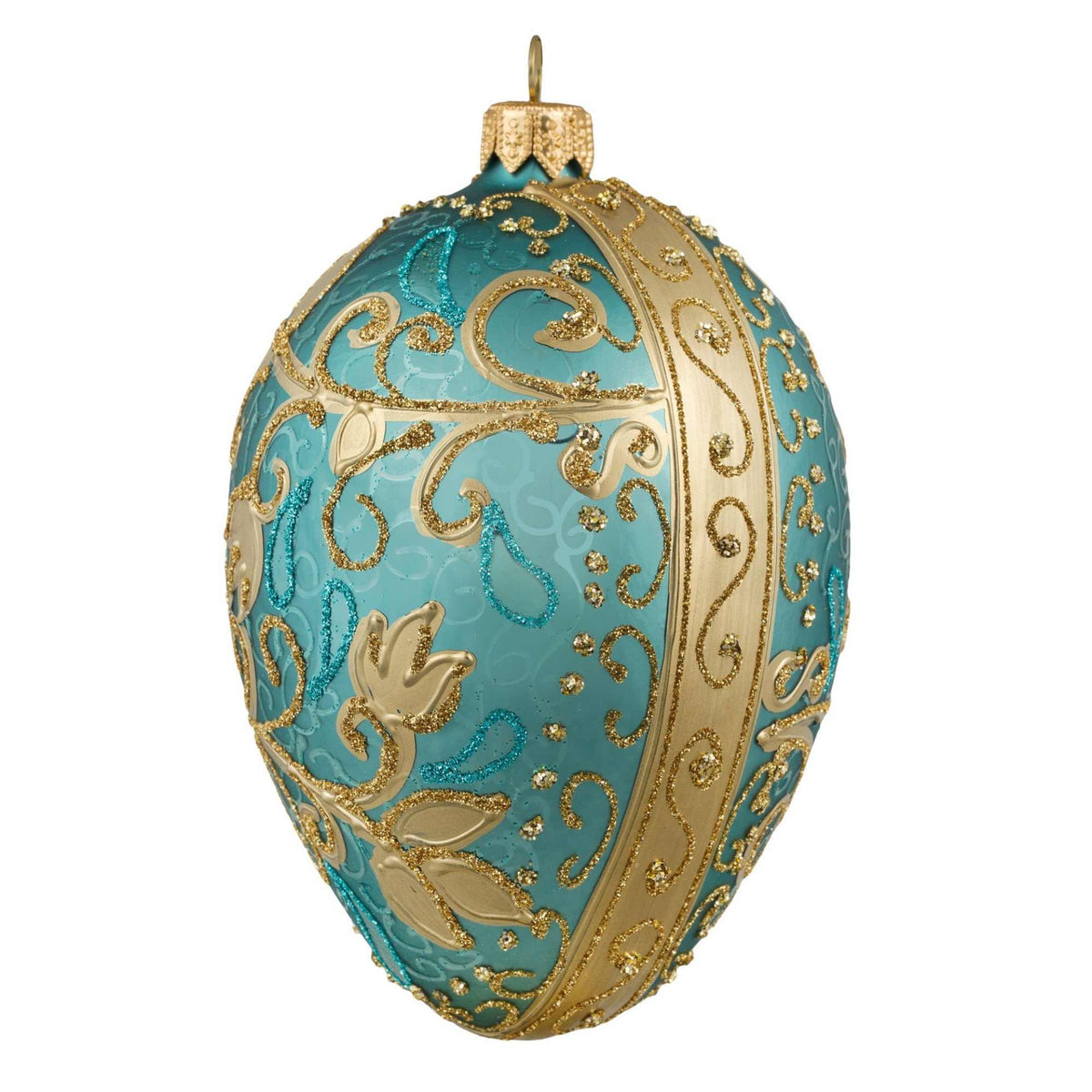 (65177) Turquoise & Gold Fabrege Egg