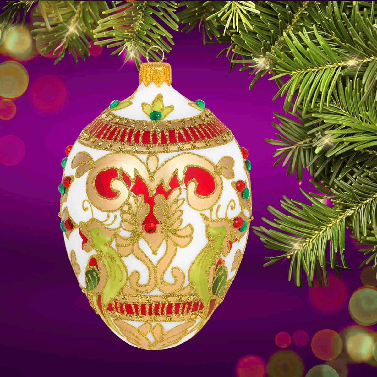 Miss Christmas Exotic Red, Green & Gold - - SBKGifts.com
