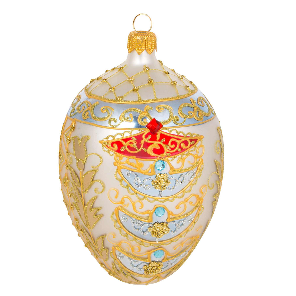 (65181) Elegant Viennese Pattern Fabrege Egg