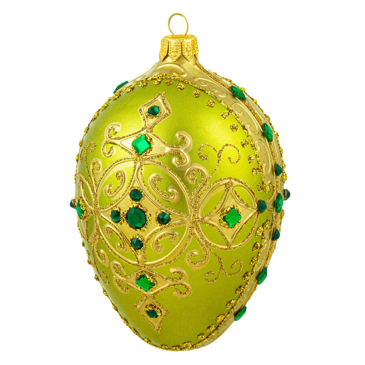 (65183) Peridot Green & Gold Fabrege Egg