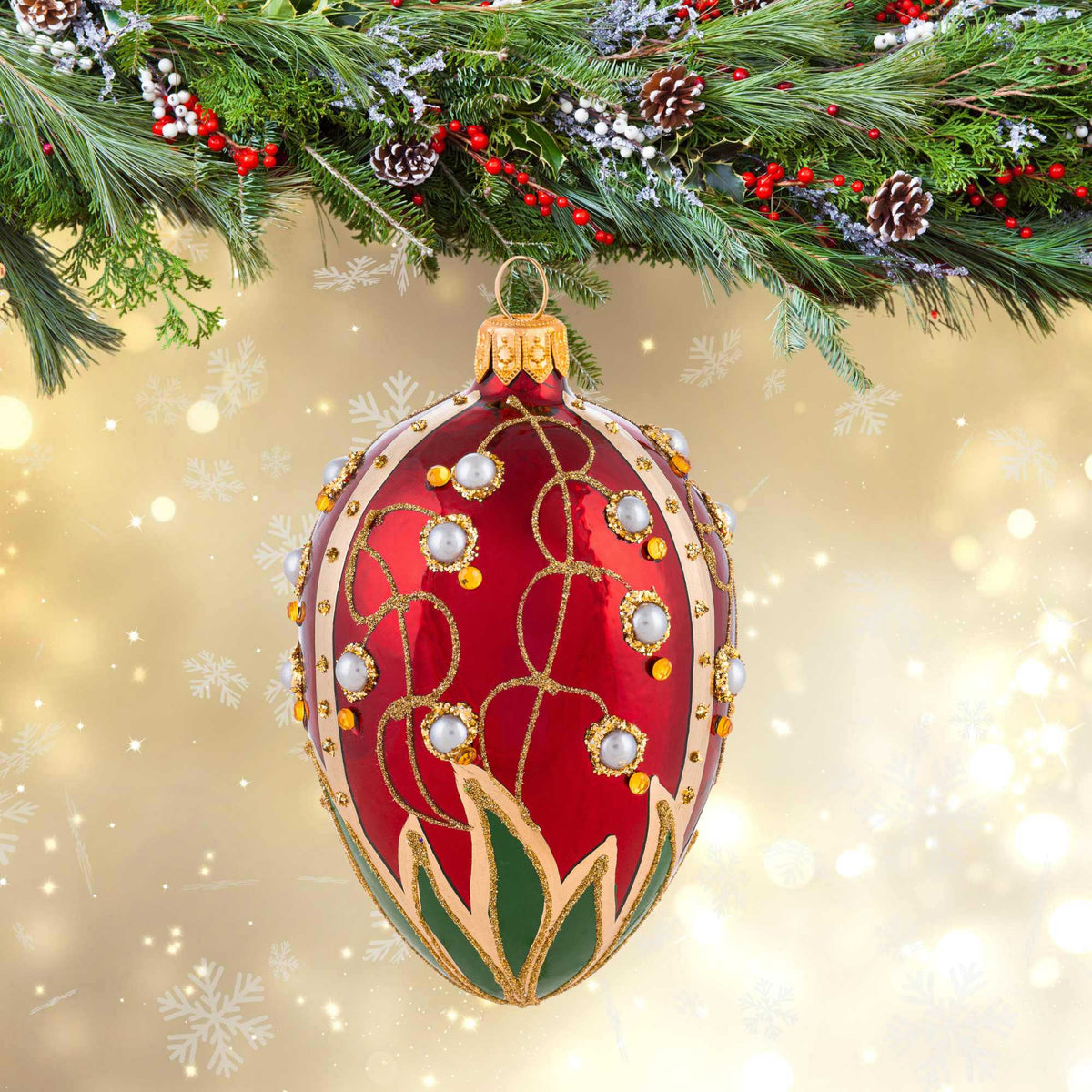 Miss Christmas Small Lily Of The Valley In Red - - SBKGifts.com