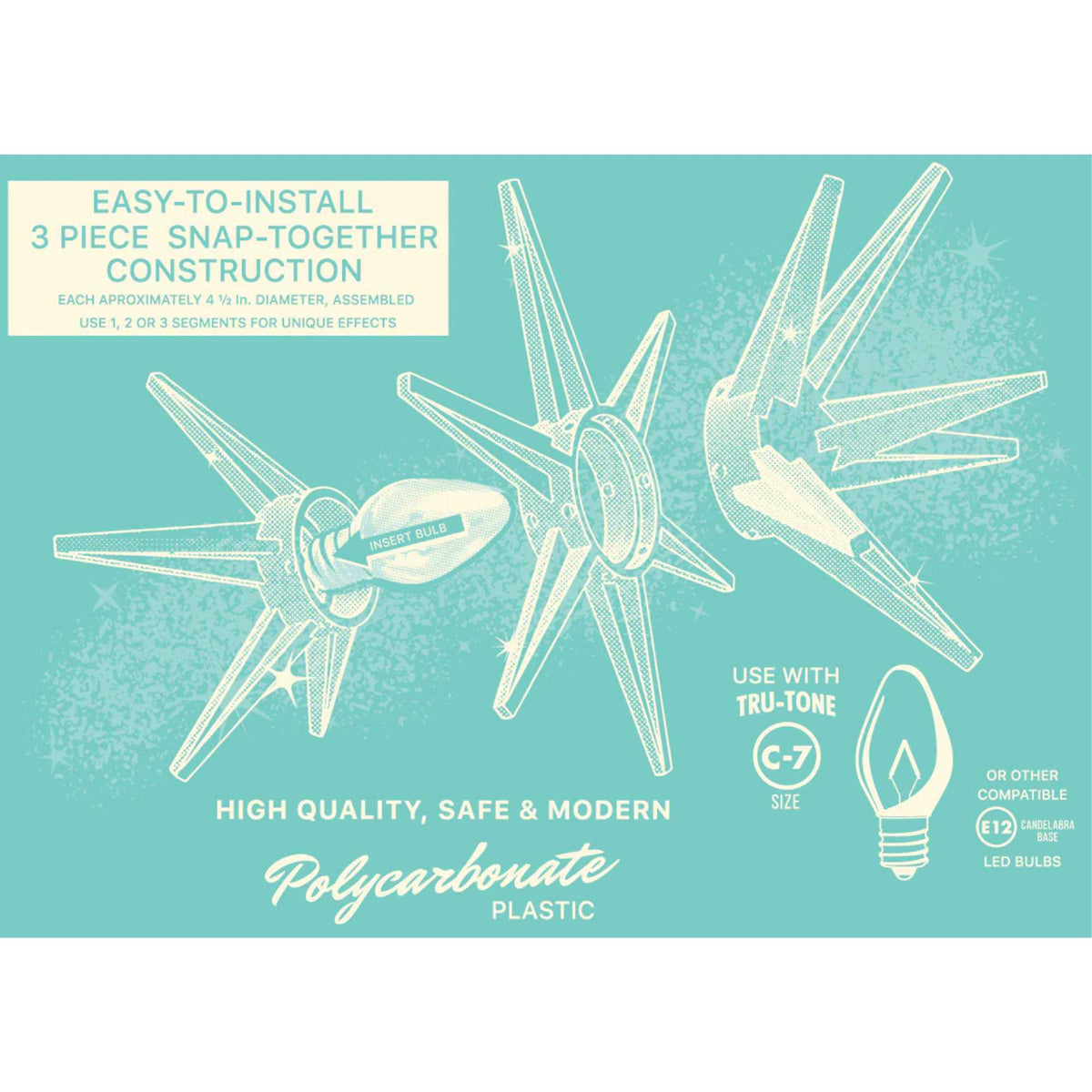 Tru-Tone Star Lites Light Covers 5-Pack - - SBKGifts.com