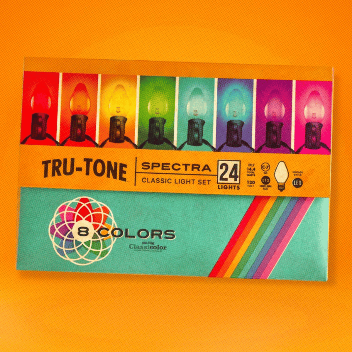 Pre-Order Tru-Tone Spectra Rainbow 24 Ct Light Set - - SBKGifts.com