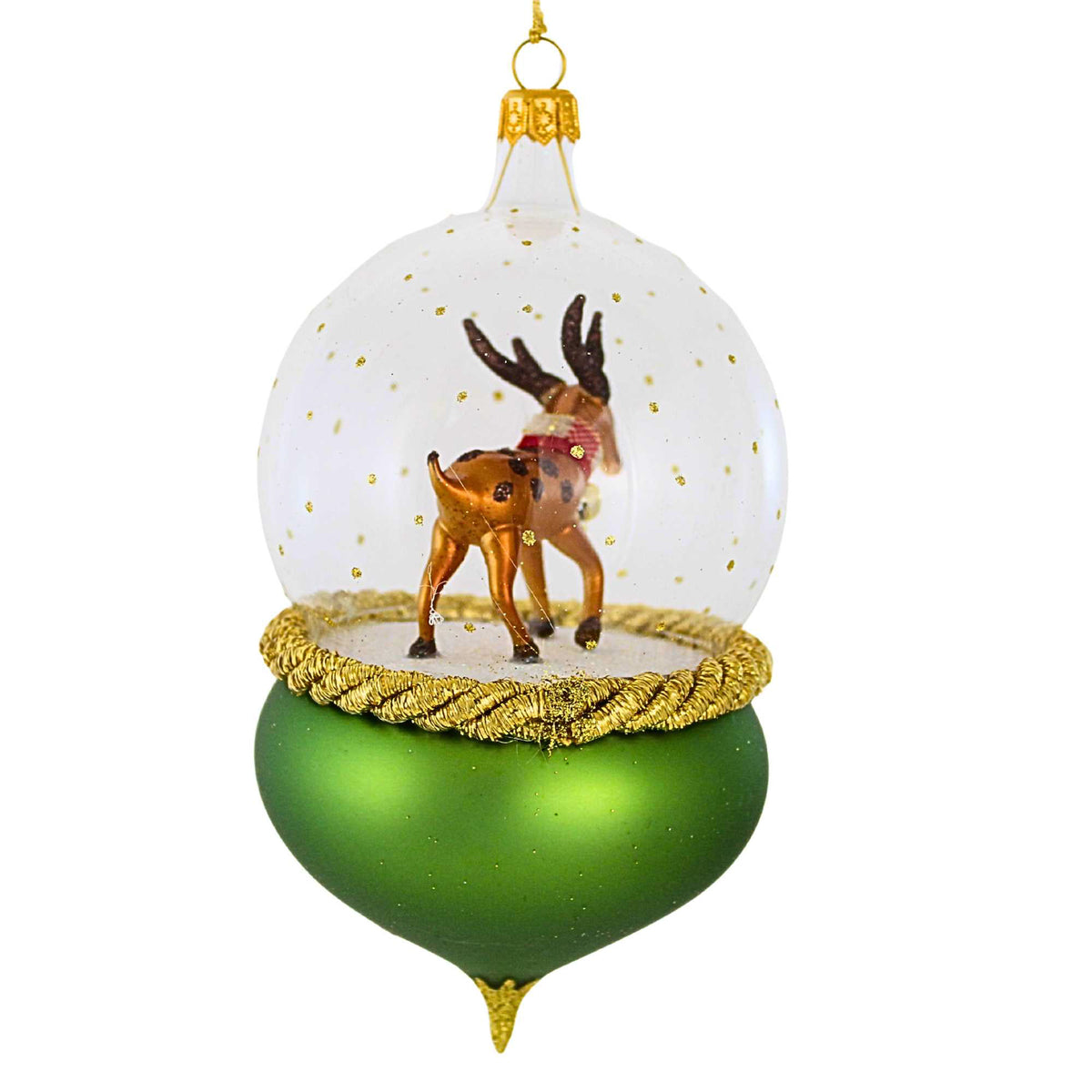 De Carlini Italian Ornaments Dash Away Dome - - SBKGifts.com