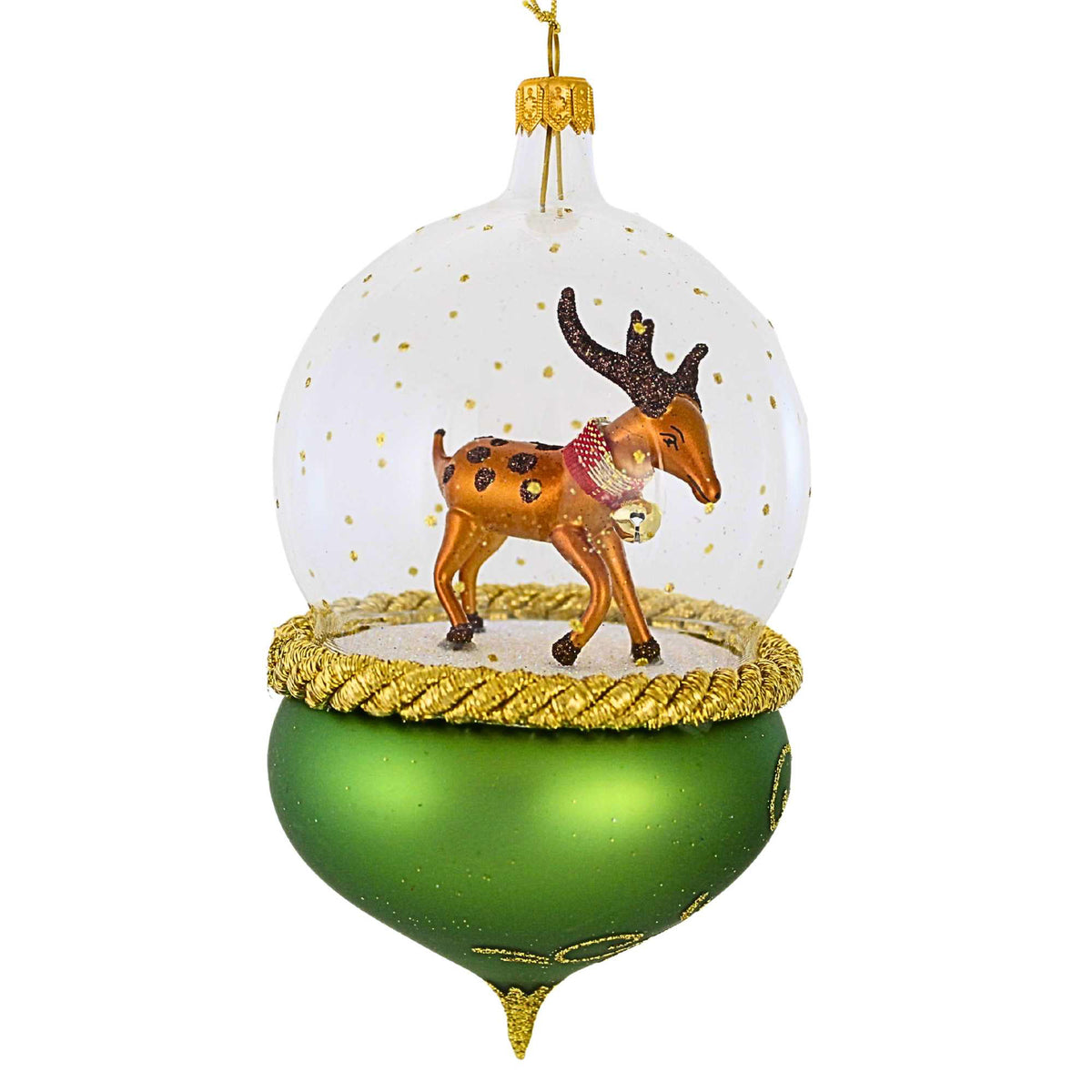 De Carlini Italian Ornaments Dash Away Dome - - SBKGifts.com
