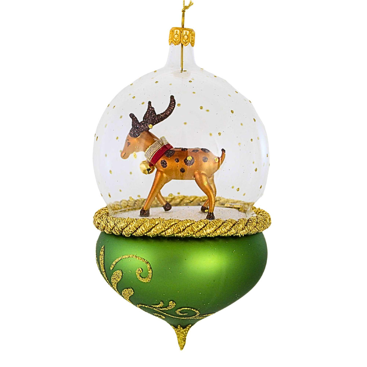De Carlini Italian Ornaments Dash Away Dome - - SBKGifts.com