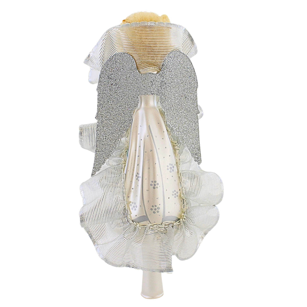 De Carlini Italian Ornaments Angel W/ Trumpet Tree Topper - - SBKGifts.com