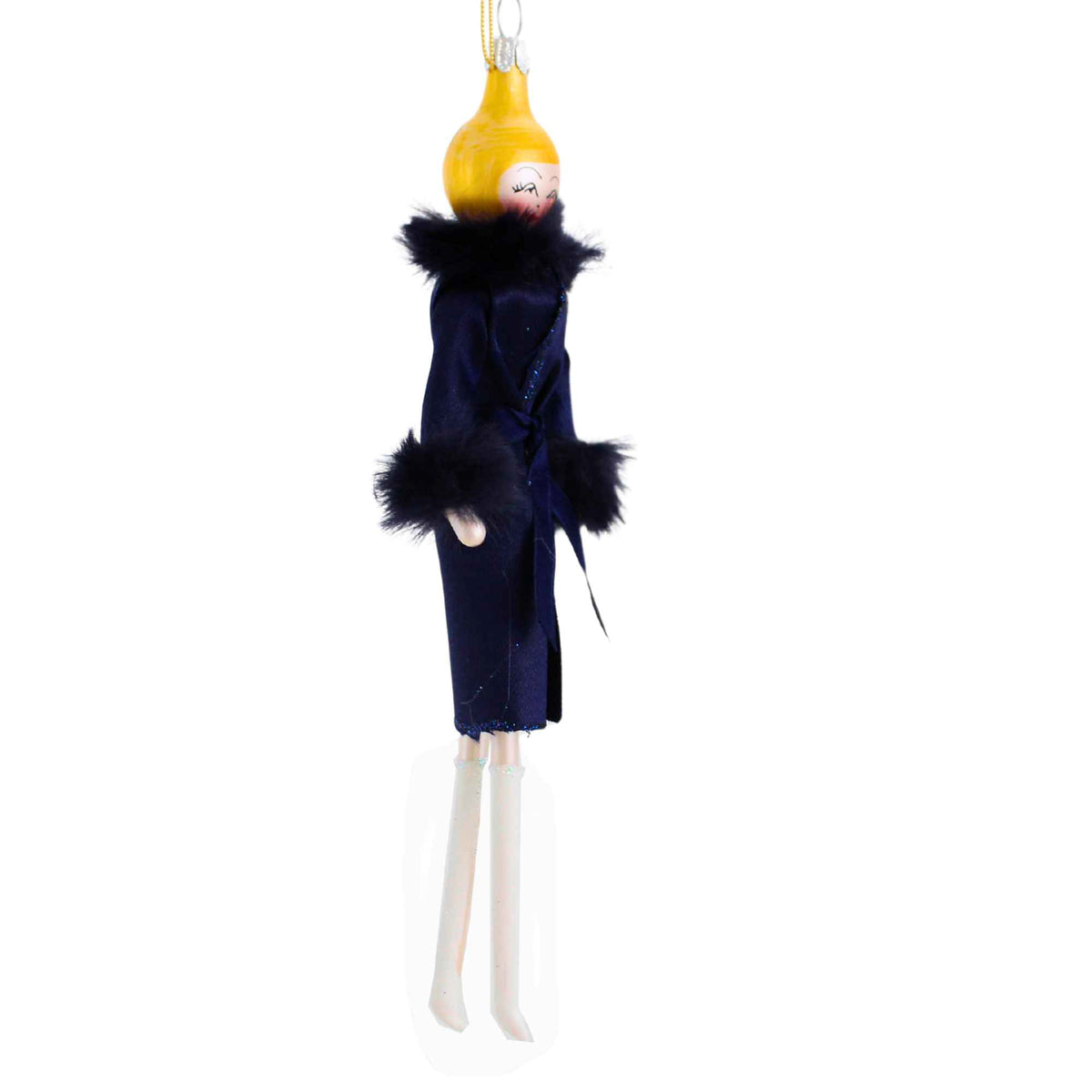 De Carlini Italian Ornaments Sinatra's Glitzy Boots - - SBKGifts.com