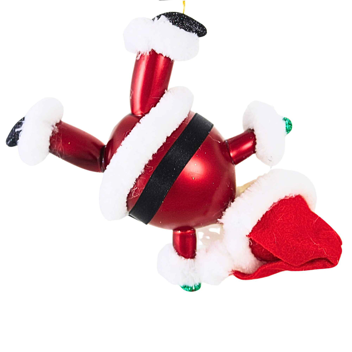 De Carlini Italian Ornaments Santa Flip N Slip - - SBKGifts.com