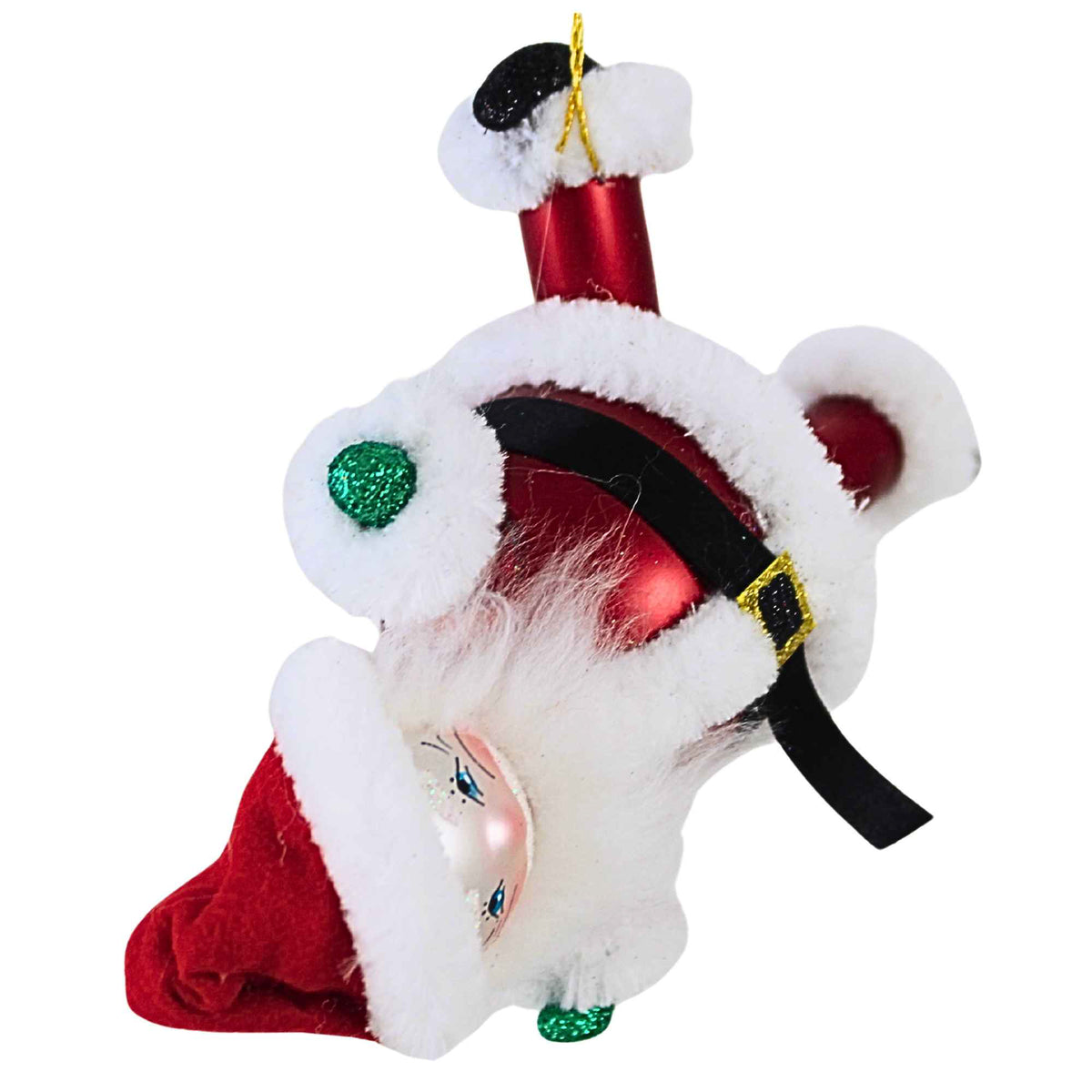 De Carlini Italian Ornaments Santa Flip N Slip - - SBKGifts.com