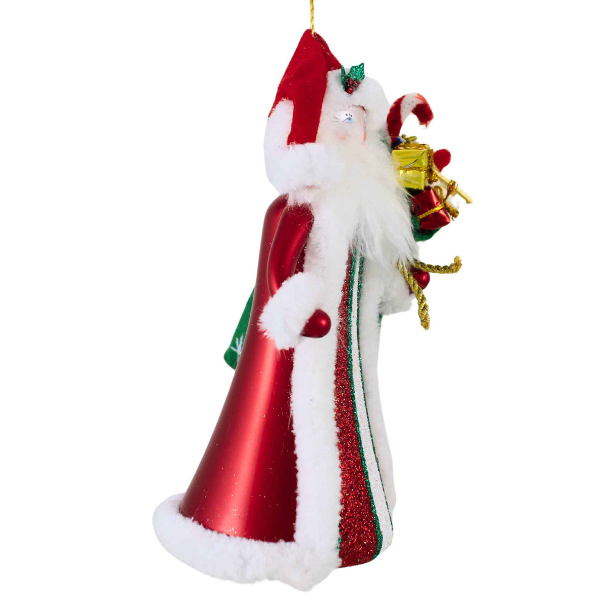 De Carlini Italian Ornaments Old Nick Evergreen - - SBKGifts.com