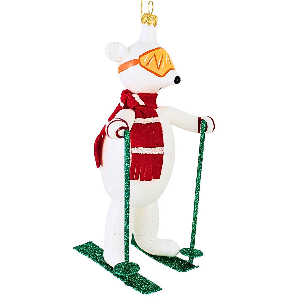 De Carlini Italian Ornaments Blizzard Bear - - SBKGifts.com